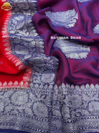 Pure Banaras khaddi chiffon silk