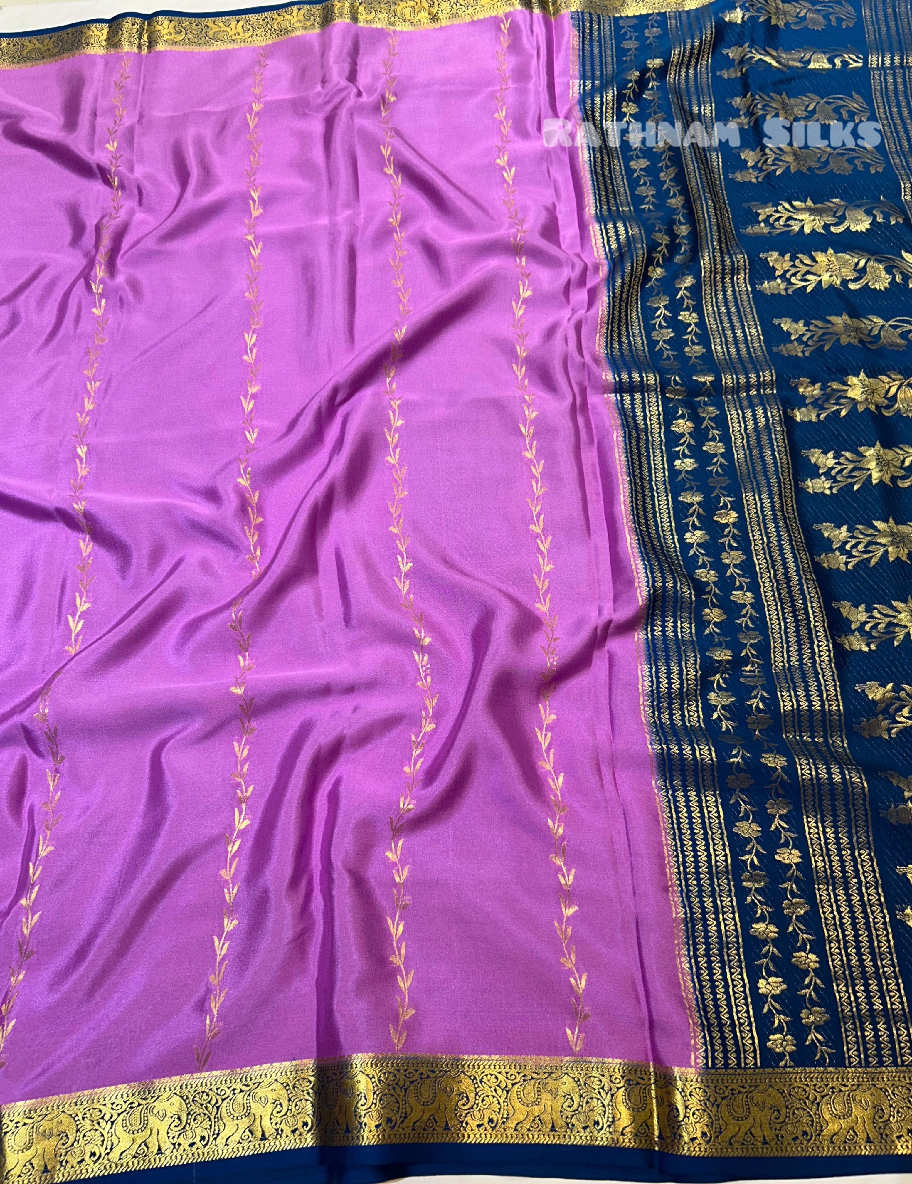 Pure Partly Pally Mysore Crepe Silk