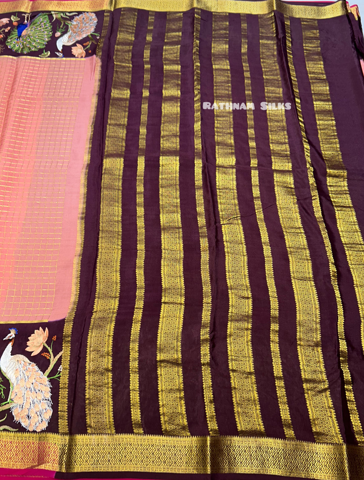 Pure Mysore crepe Silk