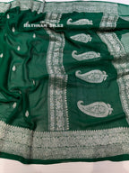 Pure Khaddi Banaras Chiffon Silk