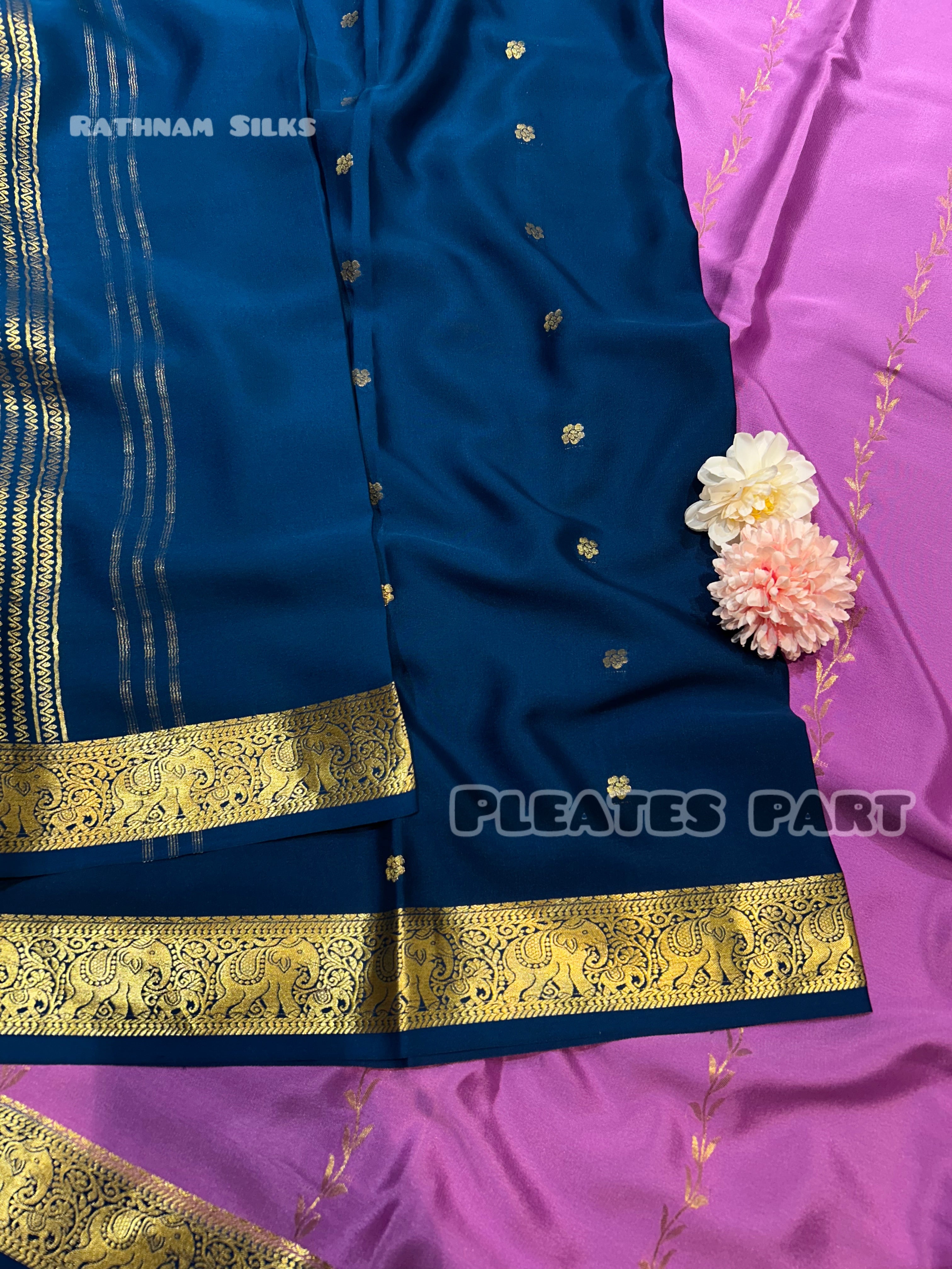 Pure Partly Pally Mysore Crepe Silk