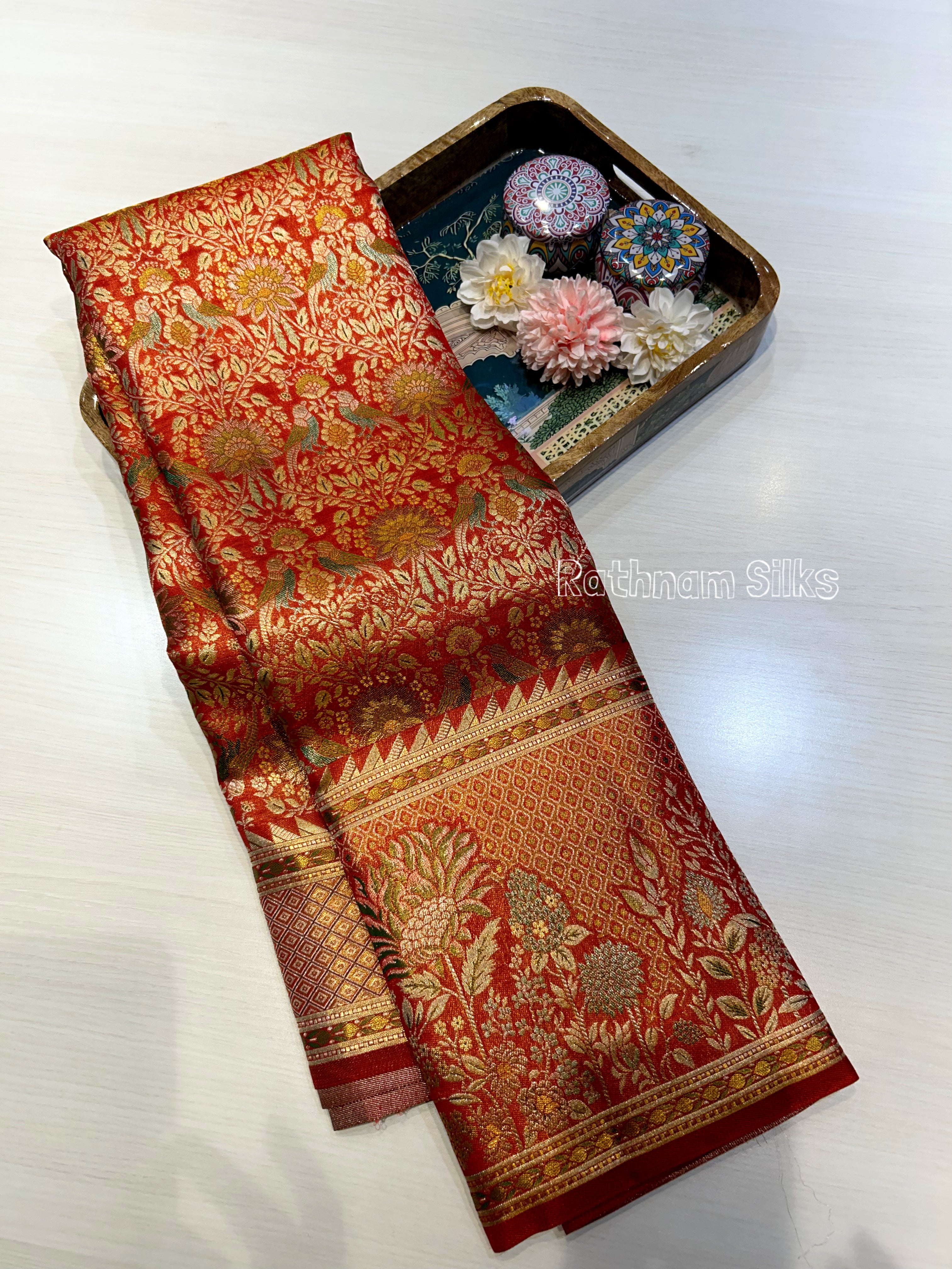 Pure Meenakari Silk Main image