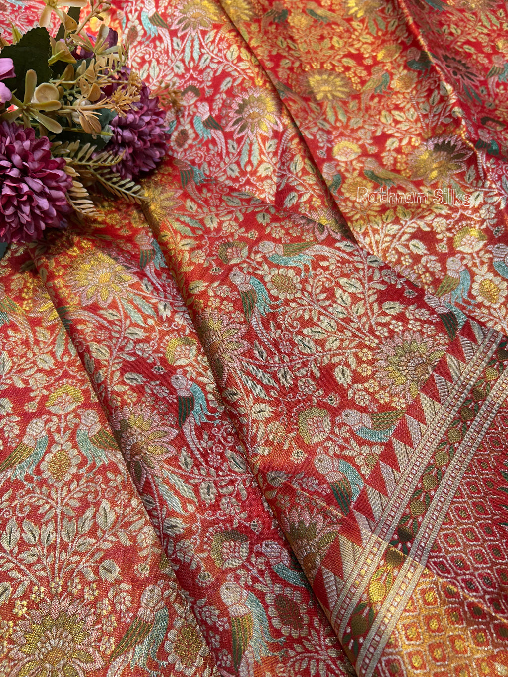 Pure Meenakari Silk