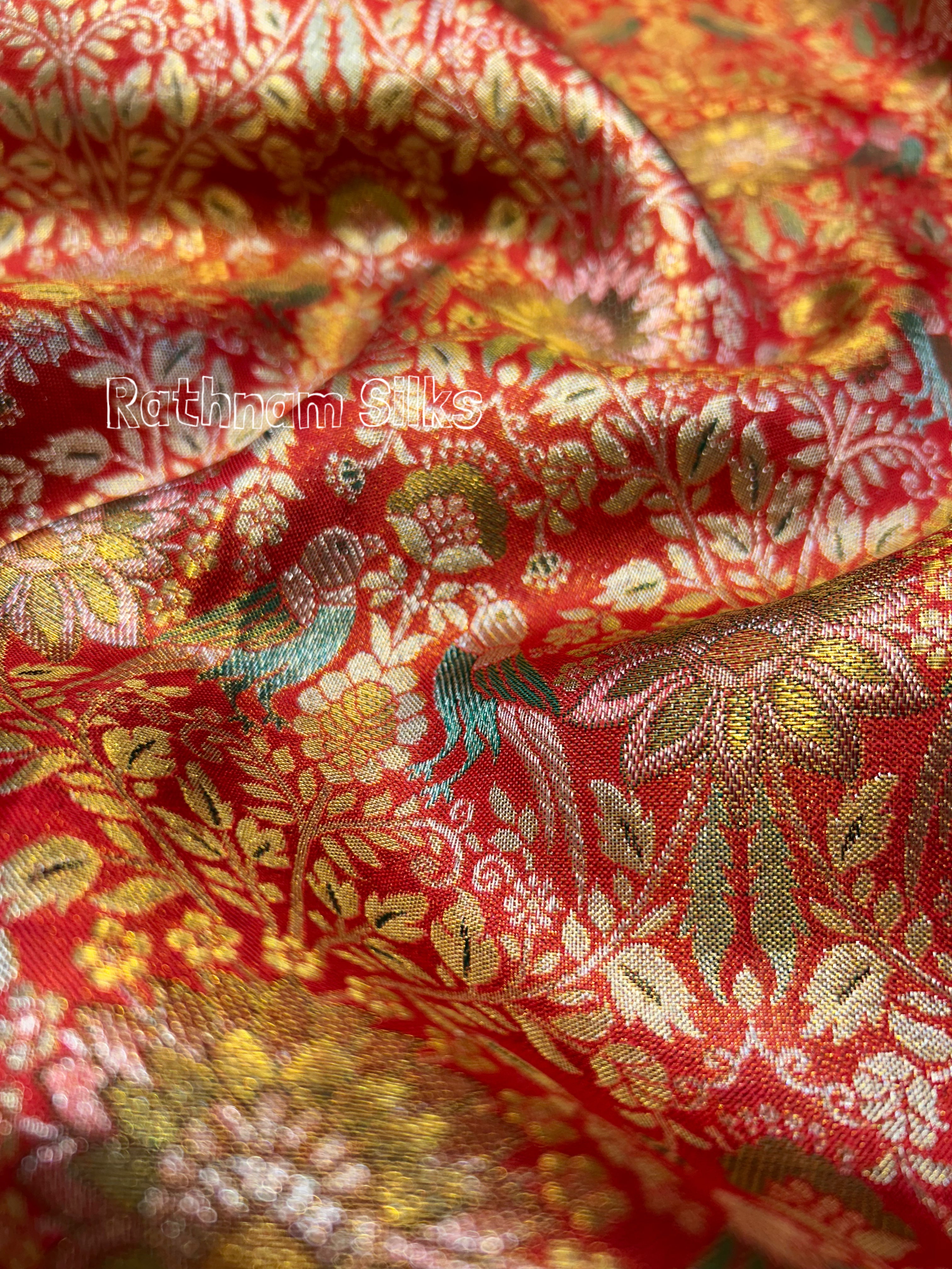 Pure Meenakari Silk