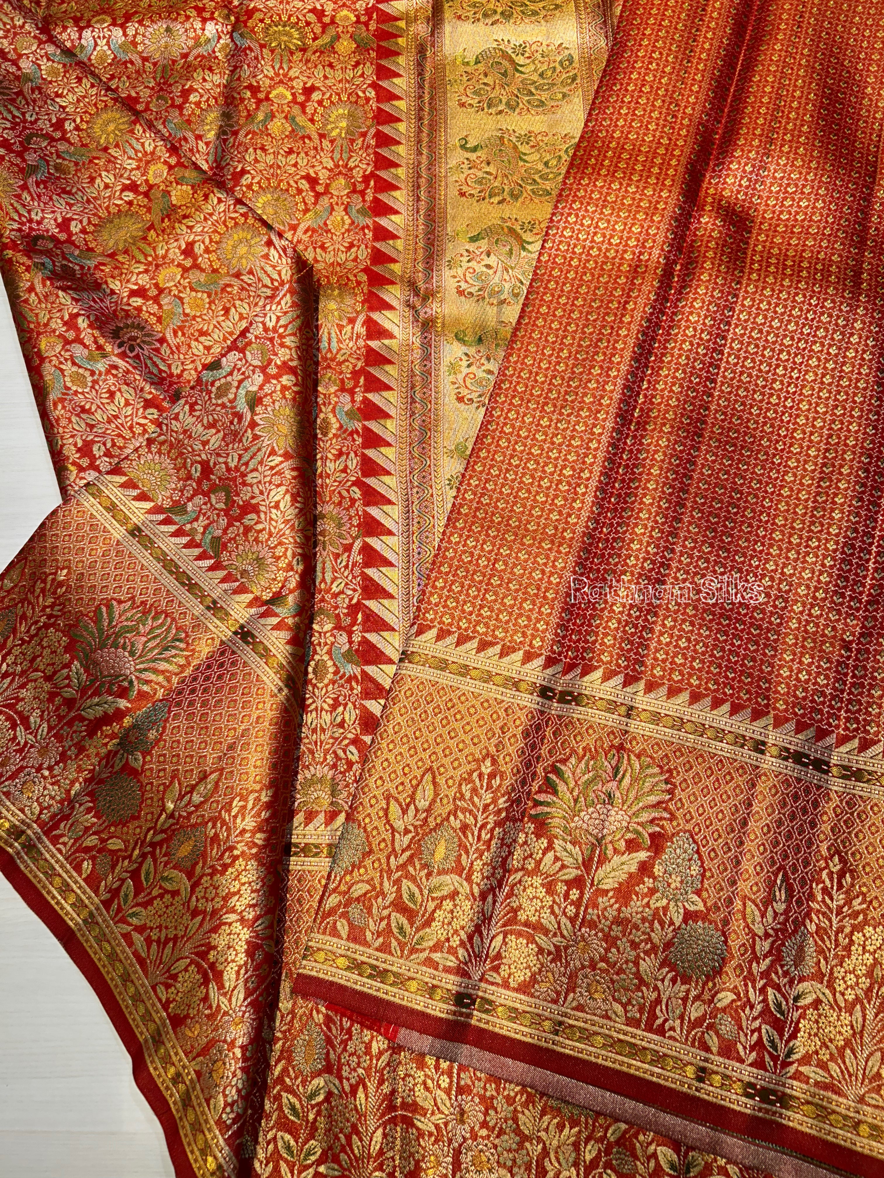 Pure Meenakari Silk